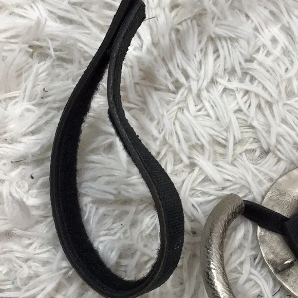 Vintage Anthony Alexander hammered silver and black suede sling belt - Picture 9 of 9